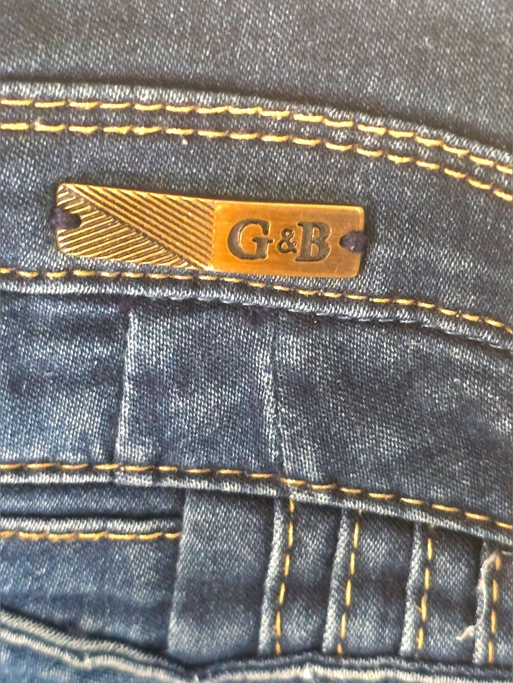 G&B Premium Denim Triple-Button Vintage Skinny Jeans. - Picture 5 of 6
